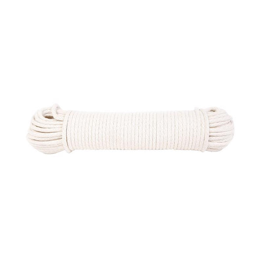 Koch Industries 7/32 in. D X 100 ft. L Natural Solid Braided Cotton Poly Blend Sash Cord