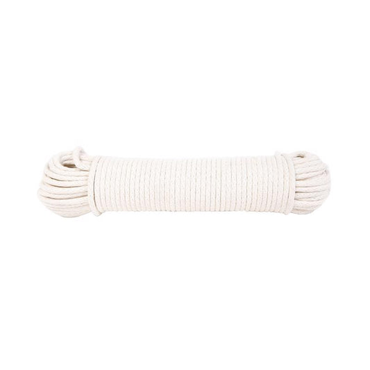 Koch Industries 1/4 in. D X 100 ft. L White Braided Cotton Poly Blend Sash Cord