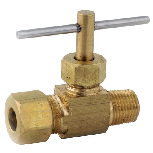 Anderson Metals 3/8 in. 1/4 in. Brass Needle Valve