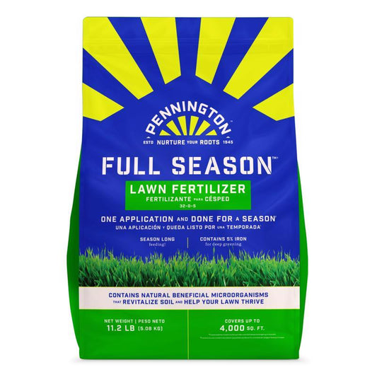 Pennington Full Season Slow-Release Nitrogen Lawn Fertilizer For All Grasses 4000 sq ft