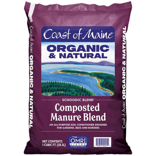 Coast of Maine Schoodic Blend Organic Cow Manure 1 cu ft 2 ftÂ³