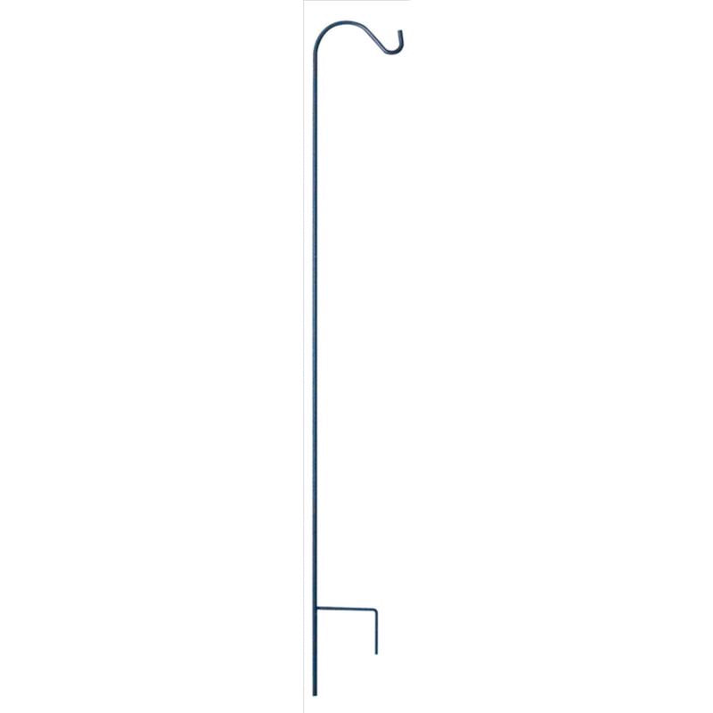 Living Accents Black Steel 64 in. H Single Crook Plant Hook 1 pk