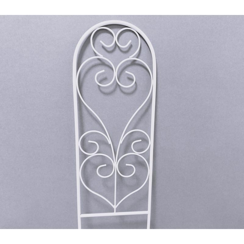 Living Accents 24 in. H White Steel Trellis