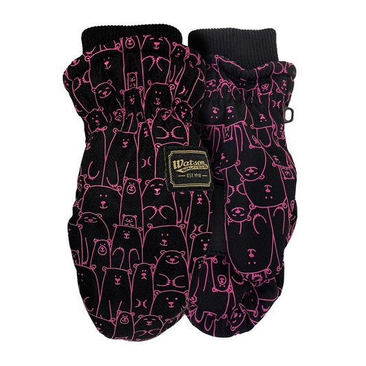 Watson Gloves XS Nylon LÂ’il Bear Mitts Pink Cold Weather Gloves