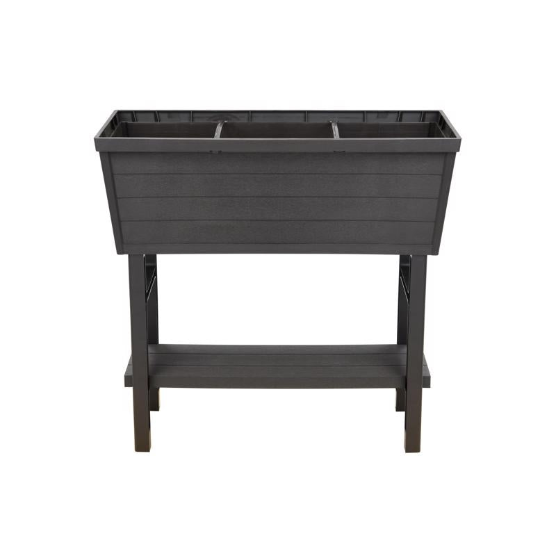 Polymer Outdoor Products 31 in. H X 32.25 in. W X 14.5 in. D PP Plastic Elevated Garden Box Brown