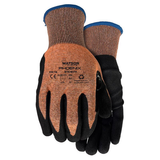 Watson Gloves S Polyester Seamless Knit Orange Protective Gloves