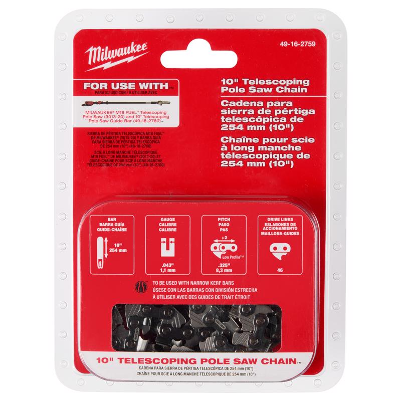 Milwaukee M18 Fuel 49-16-2759 10 in. Pole Saw Chain 46 links