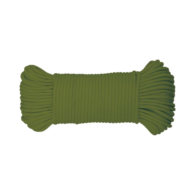 Ace 5/32 in. D X 100 ft. L Green Braided Polyester Paracord
