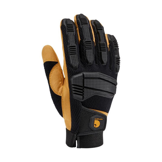 Carhartt Men's Indoor/Outdoor Knuckler Gloves Black/Yellow XL 1 pair