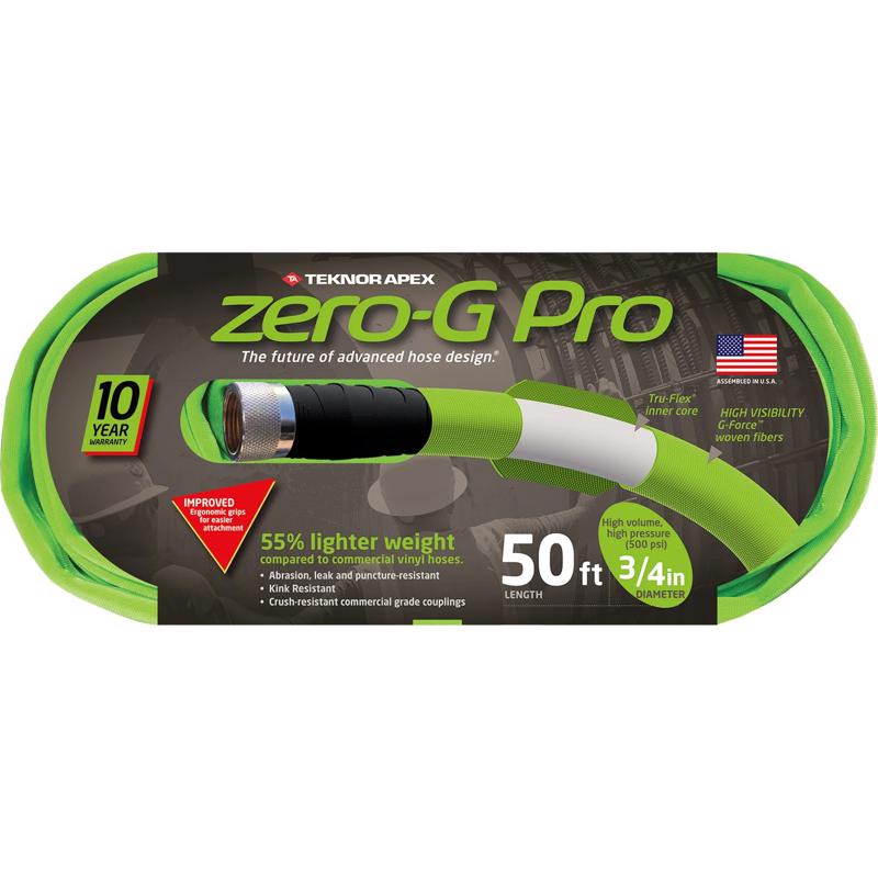 Teknor Apex Zero-G Pro 3/4 in. D X 50 ft. L Heavy Duty Commercial Grade Garden Hose