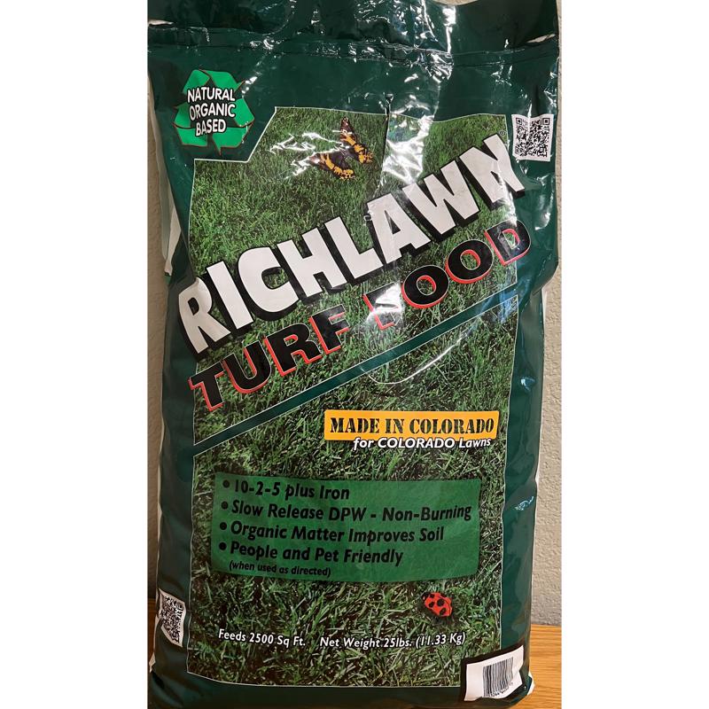Richlawn Turf Food Pre Emergent Preventer & Fertilizer Lawn Fertilizer For All Grasses 2500 sq ft
