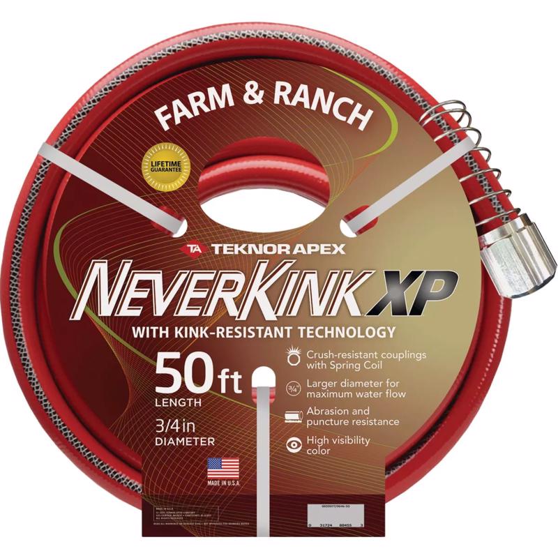 Teknor Apex NeverKink Farm & Ranch 3/4 in. D X 50 ft. L Heavy Duty Garden Hose