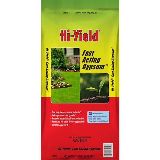 Hi-Yield Fast Acting Gypsum and Soil Conditioner 5000 sq ft 20 lb