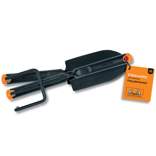 Fiskars 12 in. Steel Garden Tool Set
