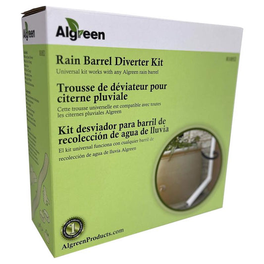 Algreen Products Rain Barrel Diverter Kit Plastic
