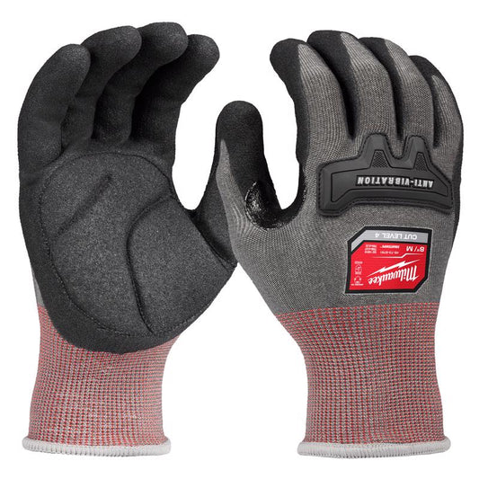 Milwaukee Smartswipe Men's Glove Anti-Vibration Gloves Black/Red M 1 pk