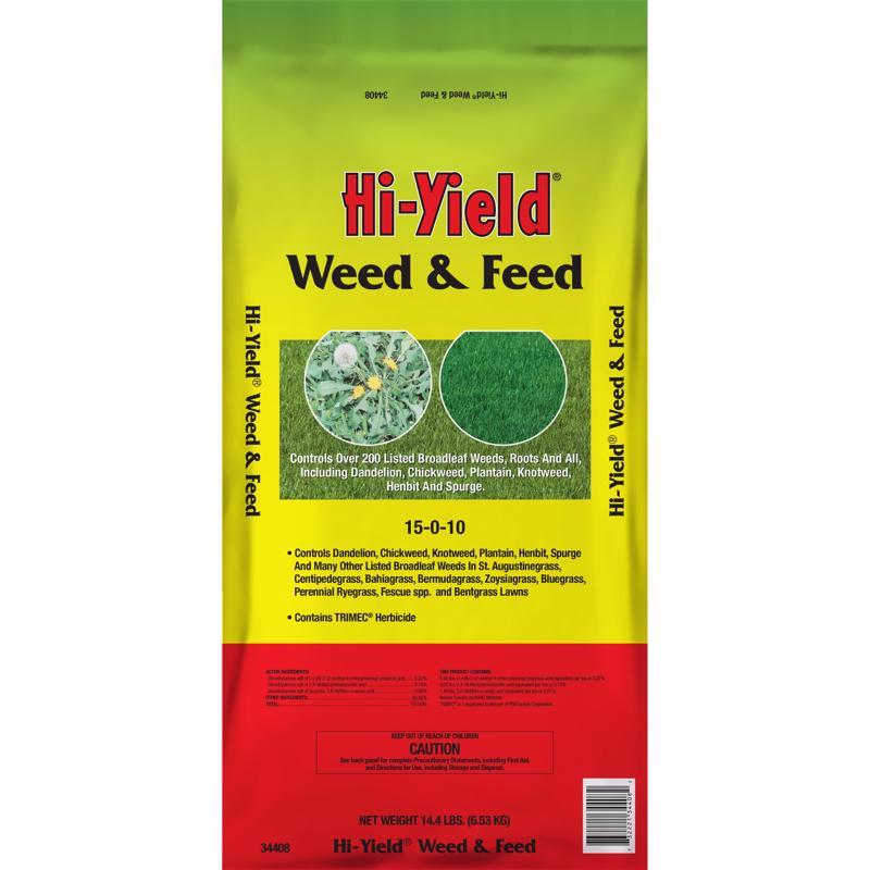 Hi-Yield Weed & Feed Lawn Fertilizer For Multiple Grass Types 4000 sq ft