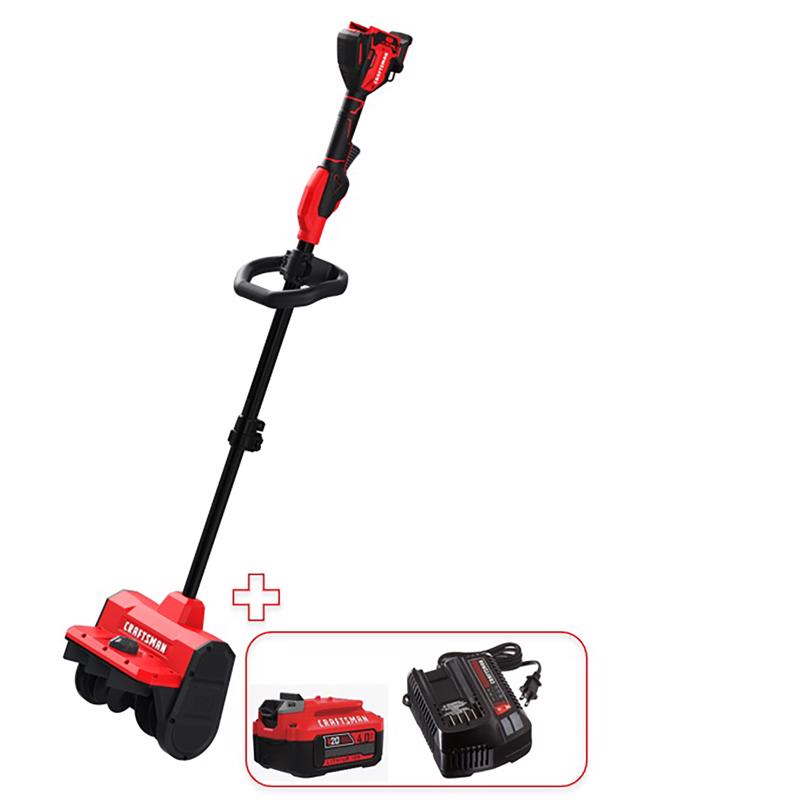 Craftsman 10 in. 20 V Battery Snow Shovel Thrower Kit (Battery & Charger)