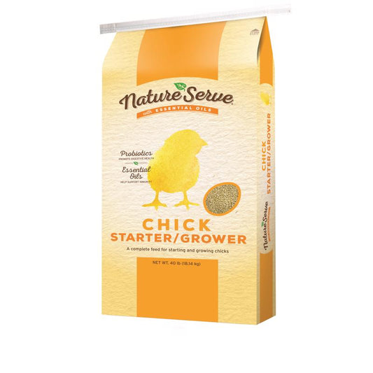 NatureServe Grower/Starter Feed Crumble For Chickens 40 lb