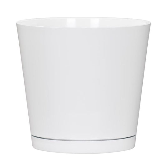 L&G Solutions 5.7 in. H X 6 in. W X 6 in. D X 6 in. D Resin Planter White