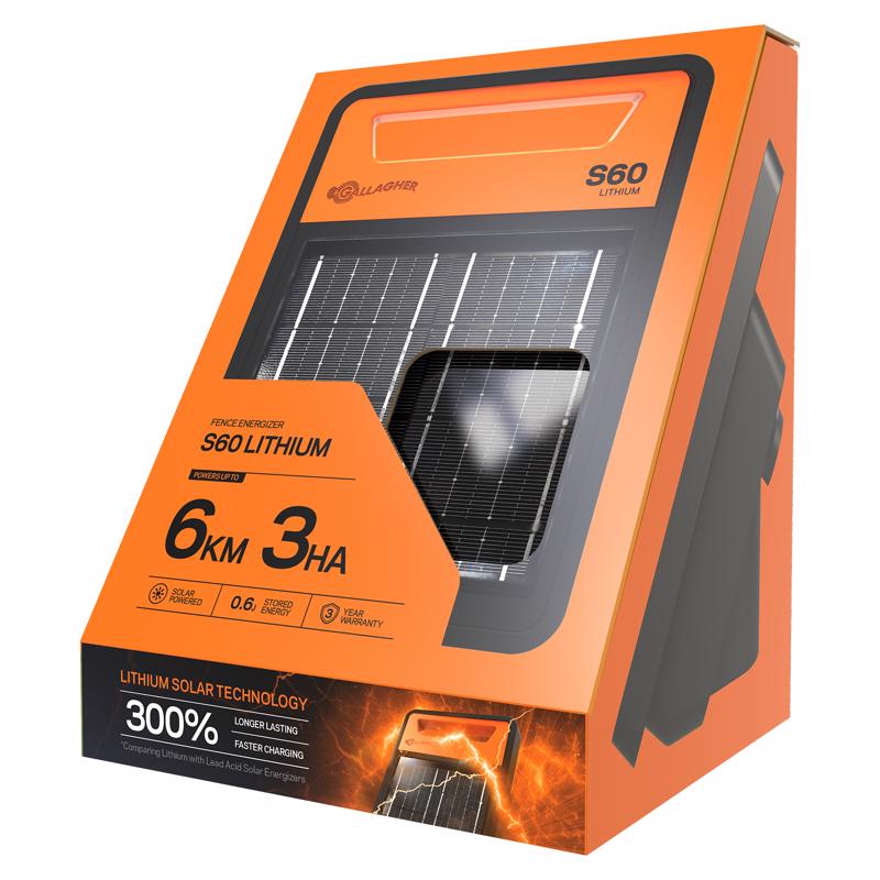 Gallagher 11 in. H X 8 in. L Plastic Electric Solar Fence Energizer Orange