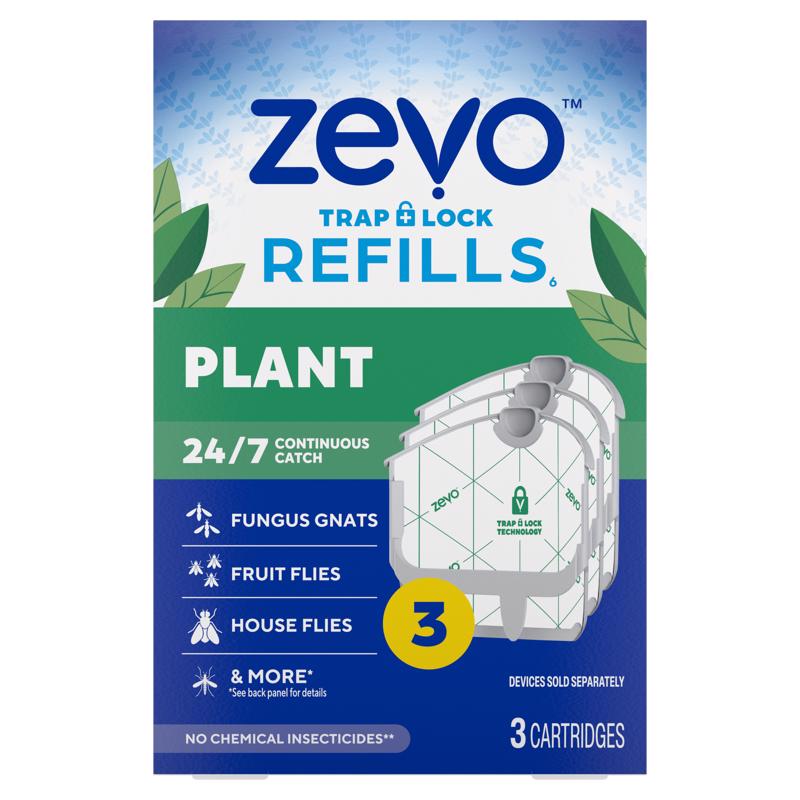 Zevo Indoor Plant Trap Refill 3 pk