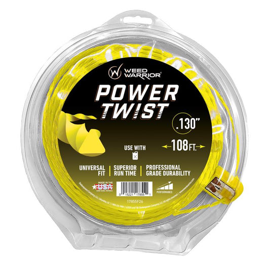 Weed Warrior Professional Grade .130 in. D X 108 ft. L Trimmer Line