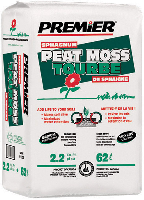 Premier Organic Sphagnum Peat Moss 2.2 ftÂ³