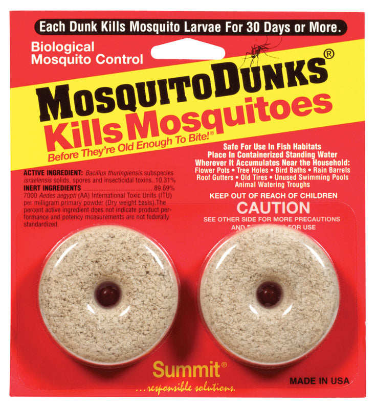 Summit Mosquito Dunks Insect Repellent Solid For Mosquitoes 2 ct