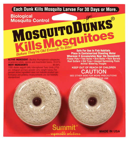 Summit Mosquito Dunks Insect Repellent Solid For Mosquitoes 2 ct