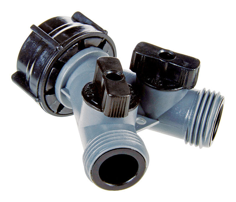 Ace Plastic Threaded Female/Male 2-Way Shut-off Valve