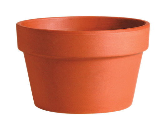 Deroma 5.9 in. H X 8.3 in. D Clay Azalea Planter Terracotta