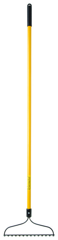 Home Plus 61 in. 14 Tine Steel Bow Rake Fiberglass Handle