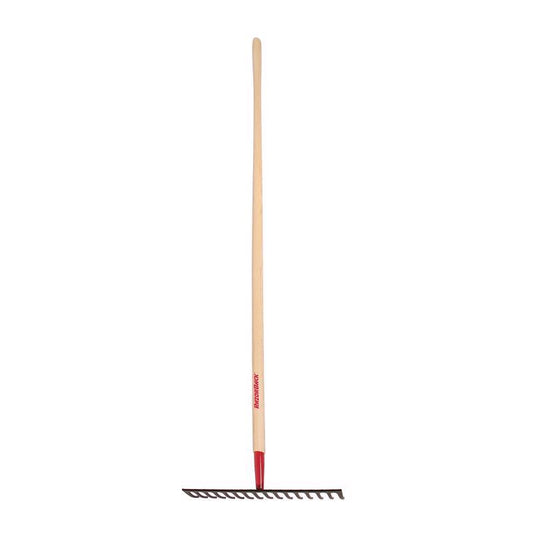 Razor-Back 67.25 in. 16 Tine Steel Level Rake Wood Handle