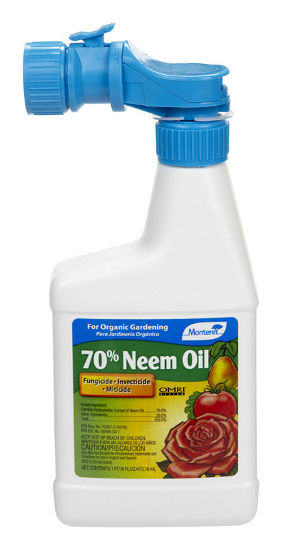 Monterey  70% Neem Oil Organic Insect Killer Liquid Concentrate 1 pt
