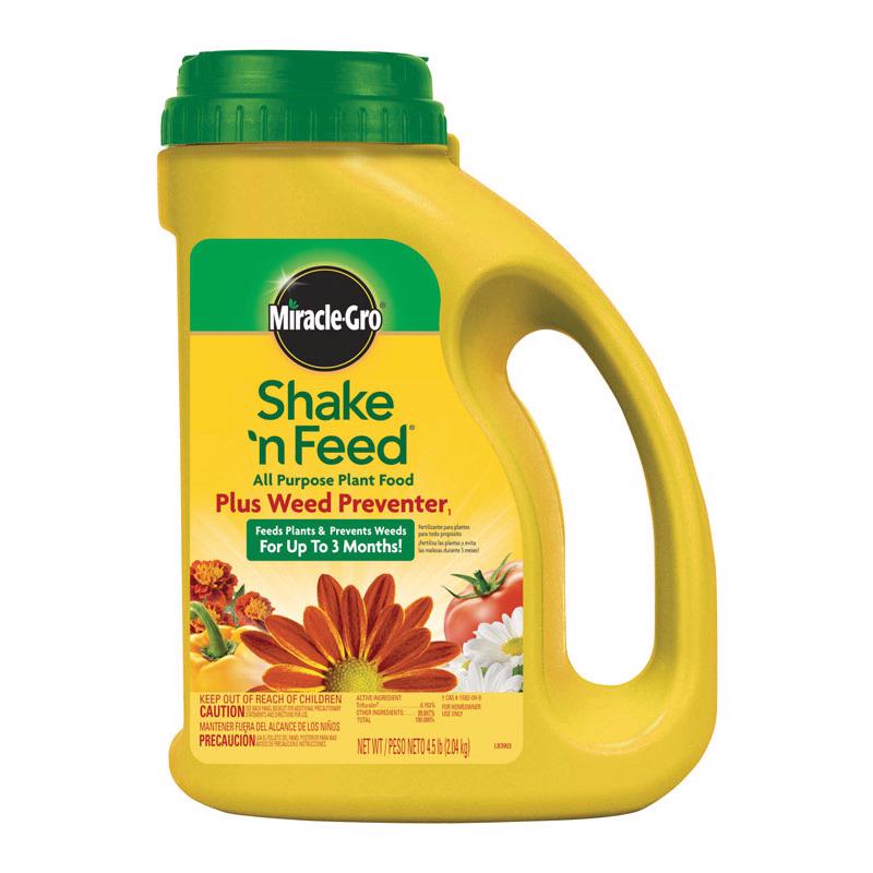 Miracle-Gro Shake 'N Feed Granules Weed Preventer plus Plant Food 4.5 lb