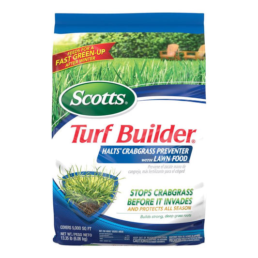 Scotts Turf Builder Halts Crabgrass Preventer Lawn Food For Multiple Grass Types 5000 sq ft