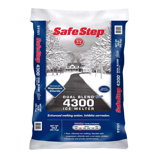 Safe Step Dual Blend 4300 Magnesium Chloride/Sodium Chloride Pet Friendly Pellet Ice Melt 50 lb
