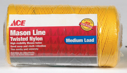 Ace 18 in. D X 1050 ft. L Gold Twisted Nylon Mason Line