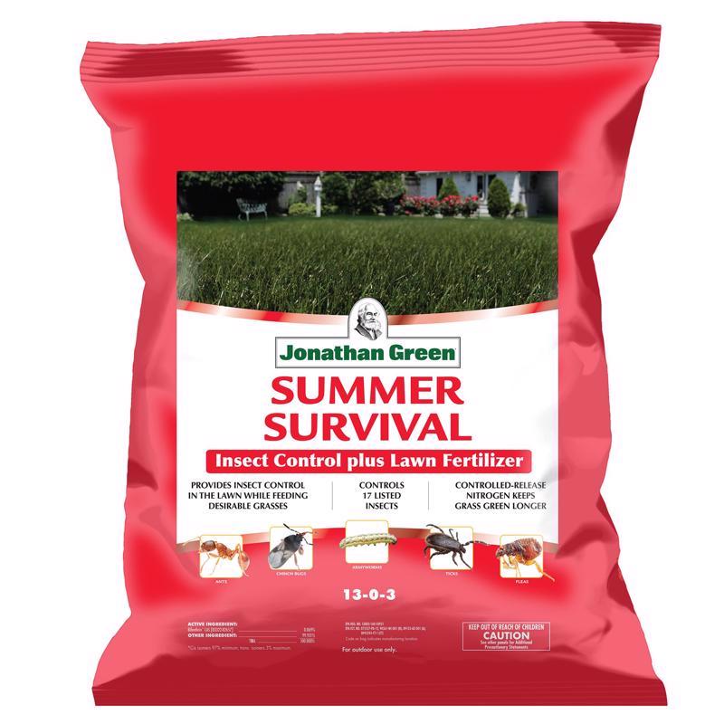 Jonathan Green Summer Survival Insect Control Lawn Fertilizer For All Grasses 5000 sq ft