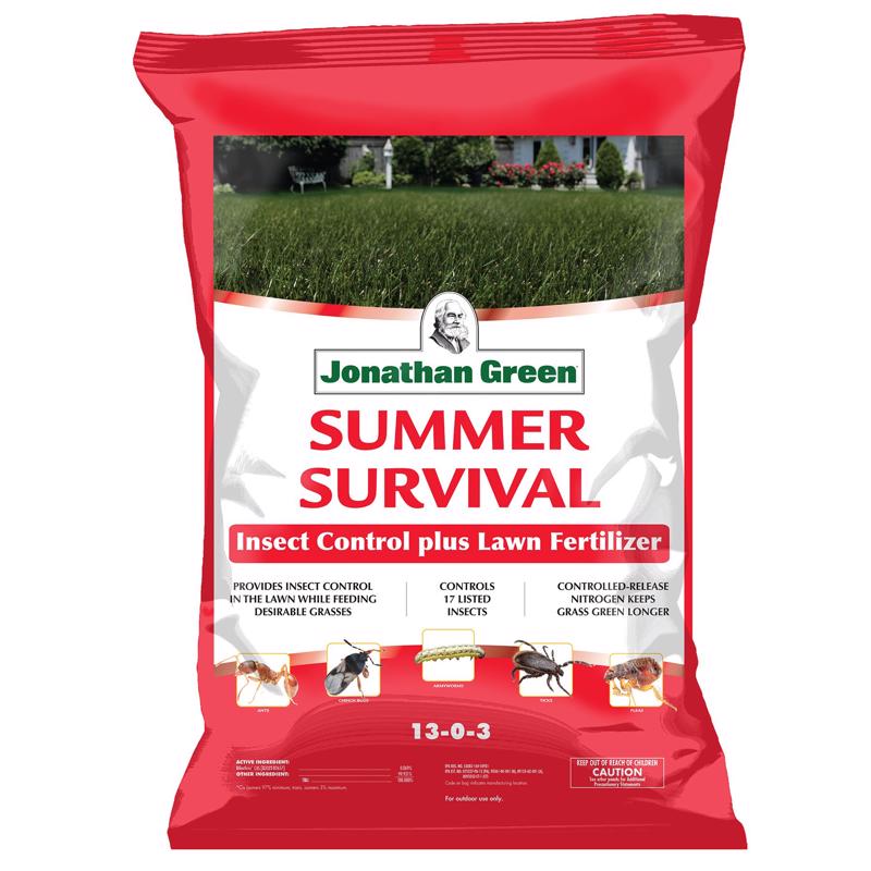 Jonathan Green Summer Survival Insect Control Lawn Fertilizer For All Grasses 15000 sq ft