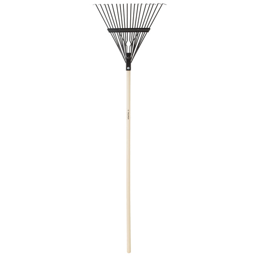 Truper 59 in. 18 Tine Steel Rake Wood Handle