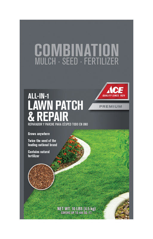 Ace Patch & Repair Mixed Sun or Shade Fertilizer/Mulch/Seed 10 lb