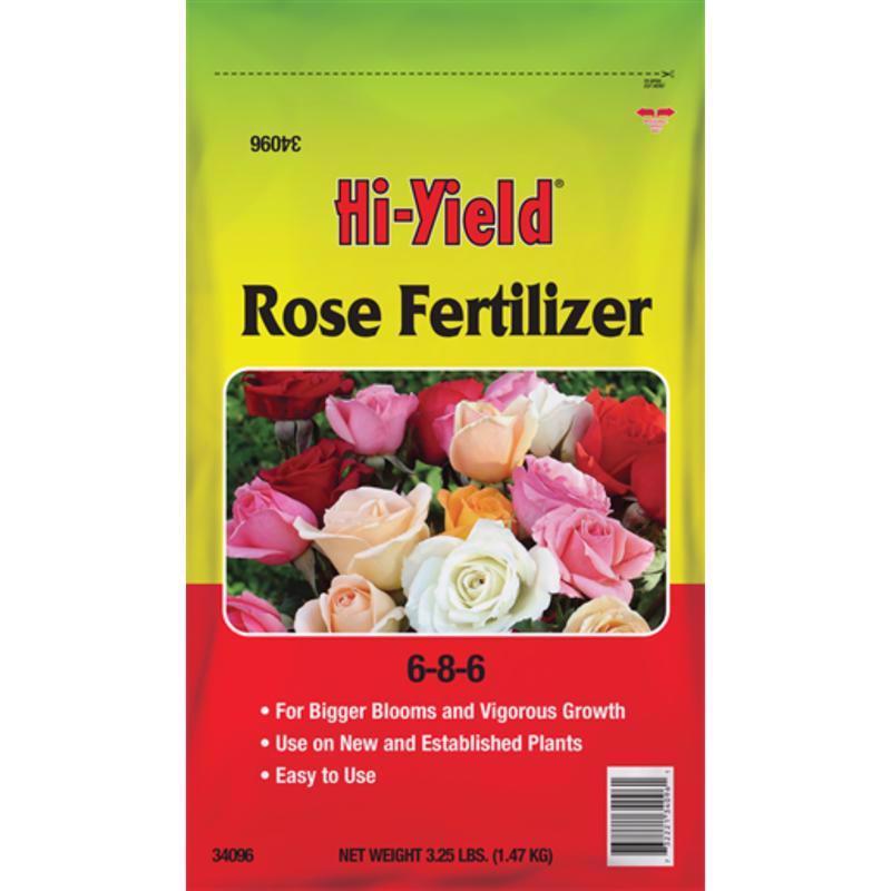 Hi-Yield ROSE FERTILIZER 6-8-6 Granules Plant Food 3.25 lb