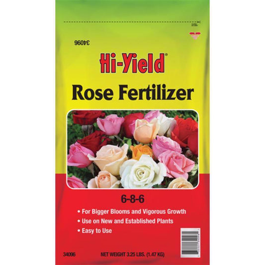 Hi-Yield ROSE FERTILIZER 6-8-6 Granules Plant Food 3.25 lb