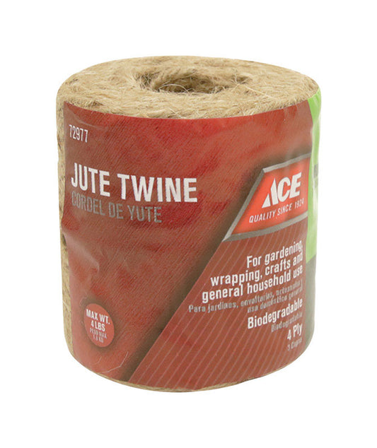 Ace 147 ft. L Natural Twisted Jute Twine