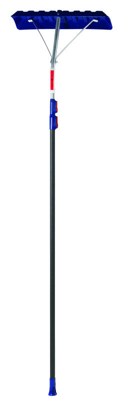 Garant 24 in. W x 16.5 ft. L Poly Roof Rake Telescoping Handle