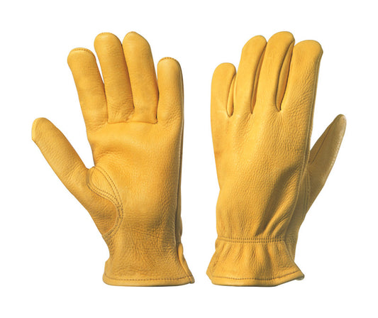 Wells Lamont Men's Driver Gloves Gold Large 3