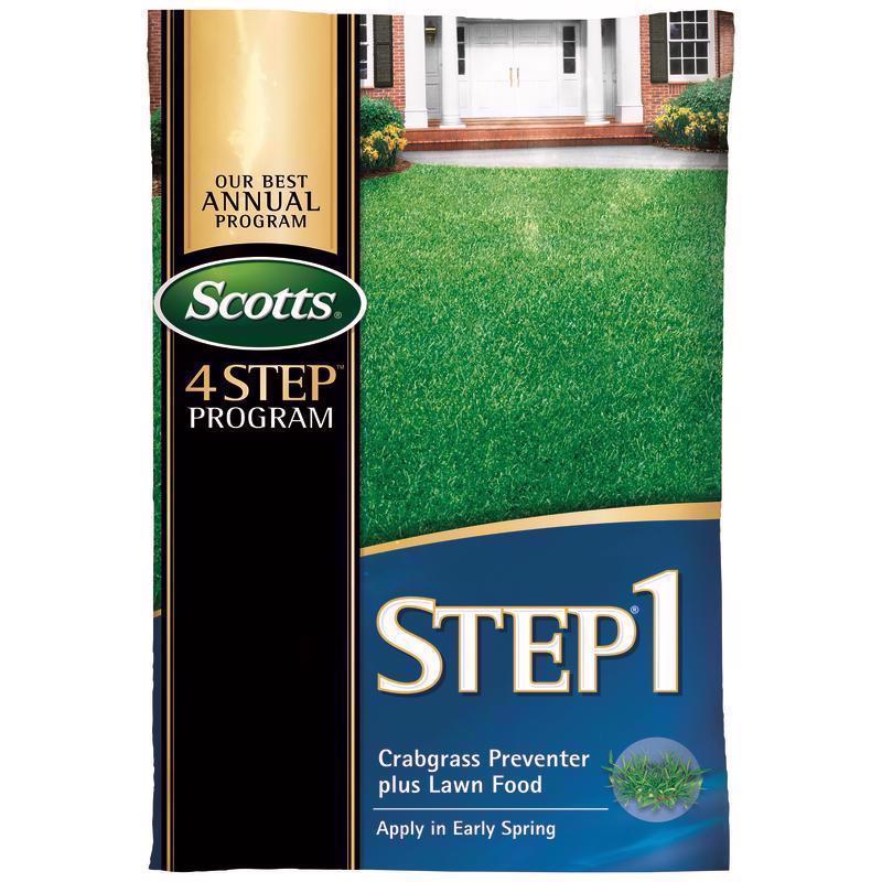 Scotts Step 1 Crabgrass Preventer Annual Program Lawn Food For Multiple Grass Types 15000 sq ft