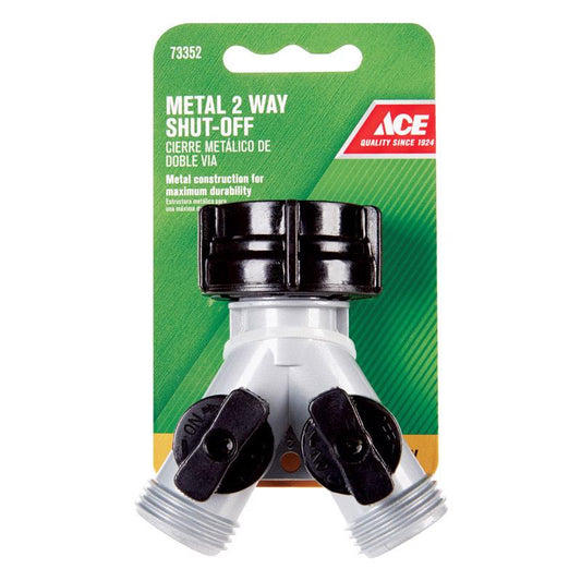 Ace Zinc Threaded Female/Male 2-Way Shut-off Valve